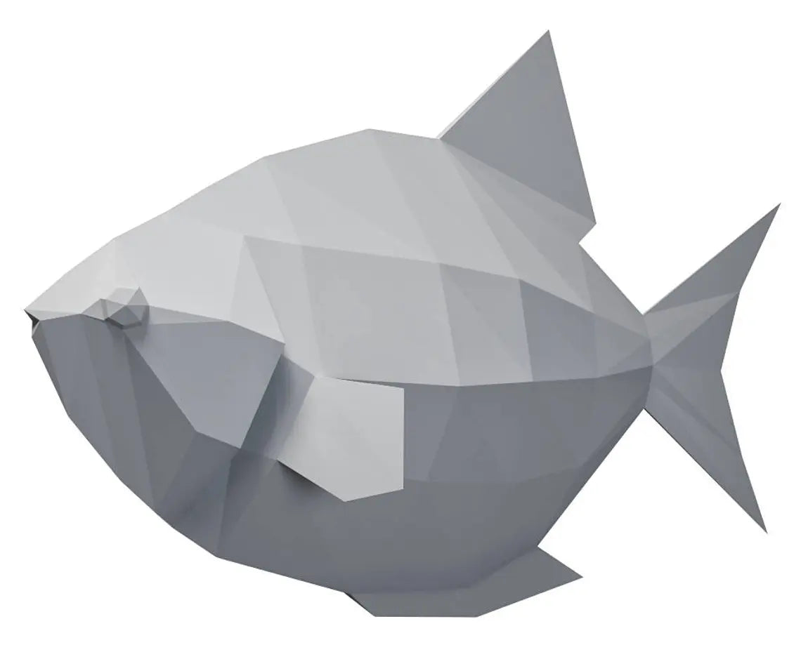 Poisson en papier, modèle PDF - Fold & Craft -