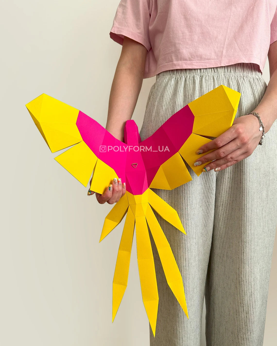 PERROQUET 1 Low Poly Oiseau Papercraft PDF - Fold & Craft -