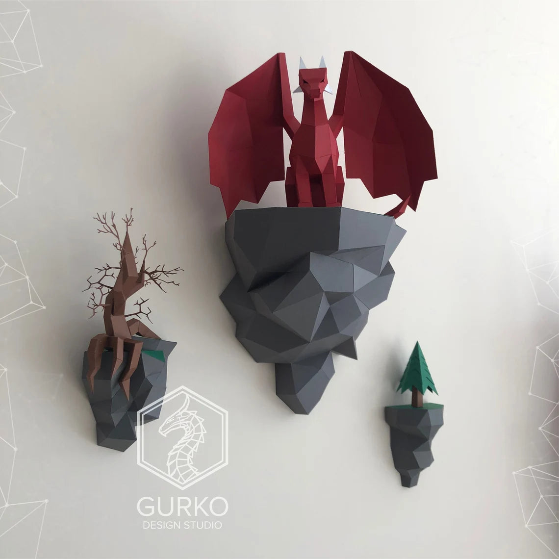 L'île volante en papercraft - Fold & Craft -