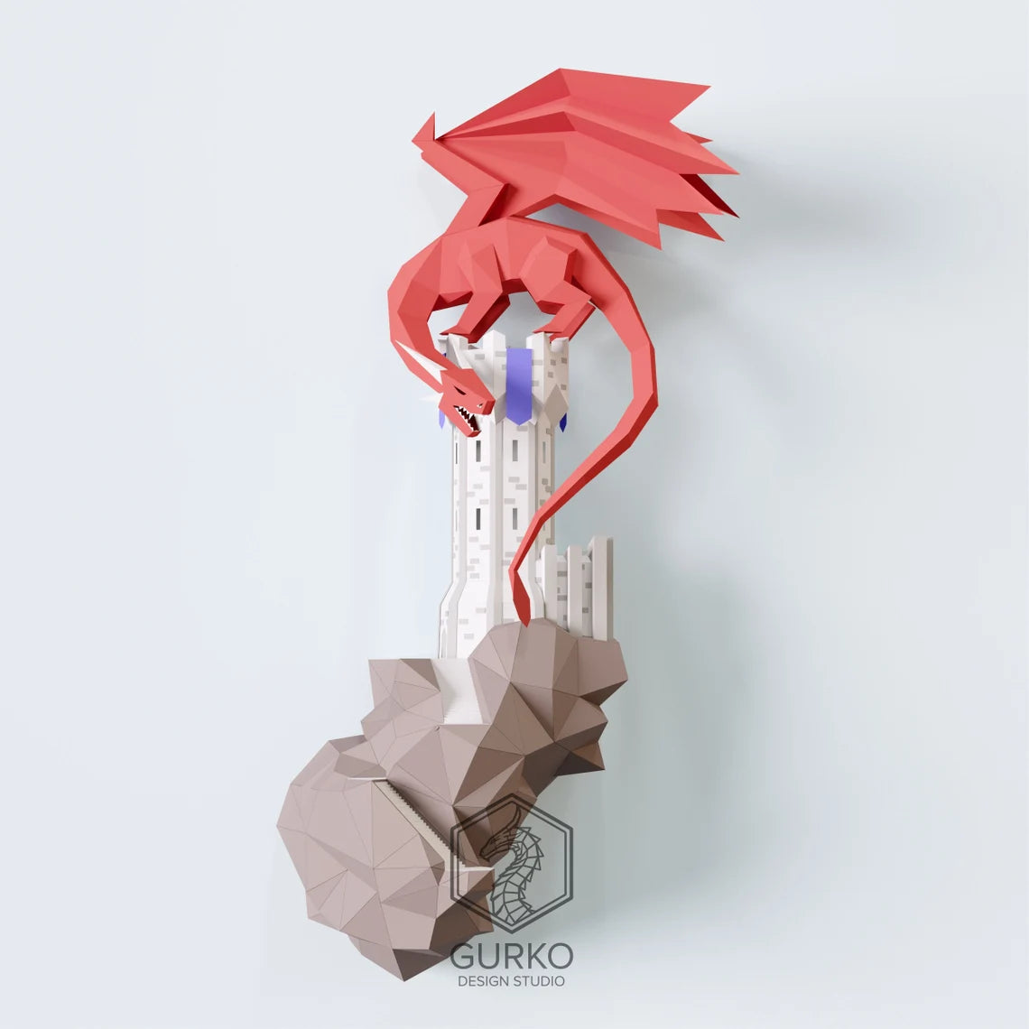 L'île volante en papercraft - Fold & Craft -