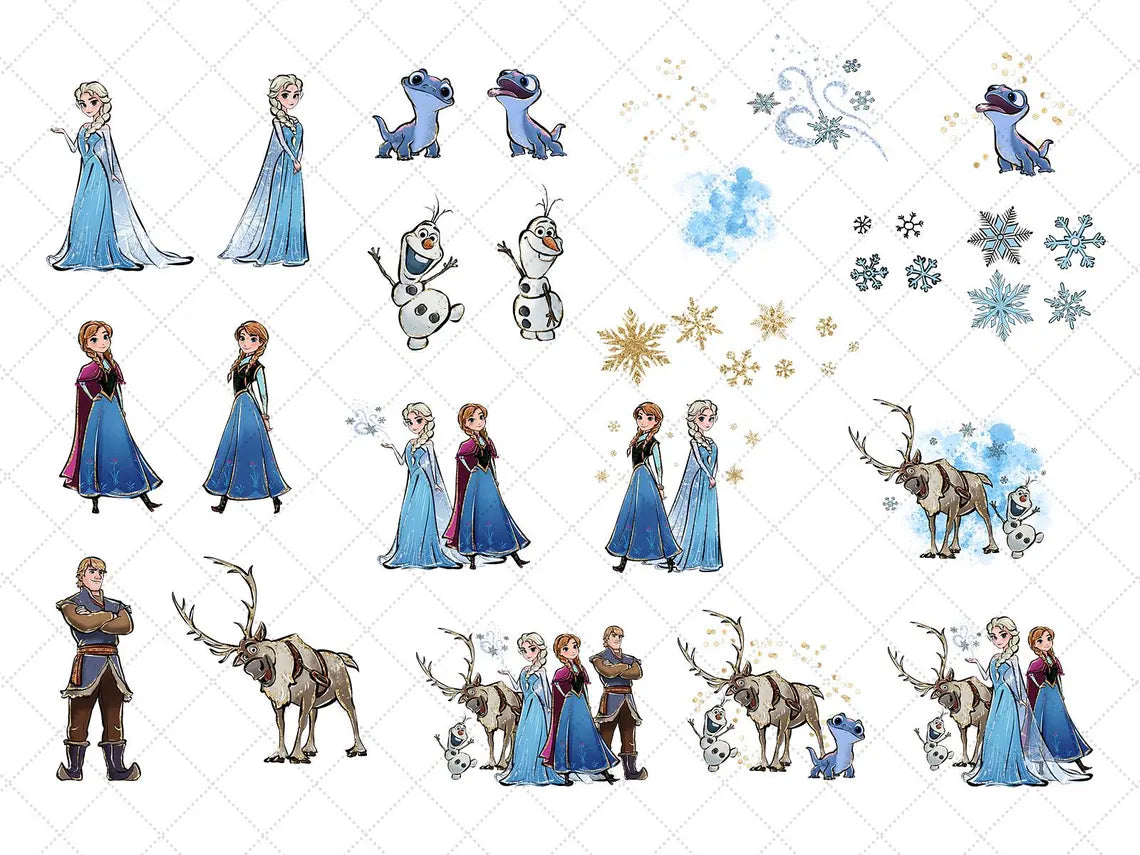 Clipart Elsa, princesse PNG, la reine des neiges -Fold & Craft -