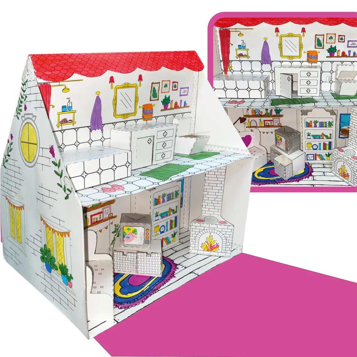 Maison de poupée en papier de luxe imprimable - Fold & Craft -