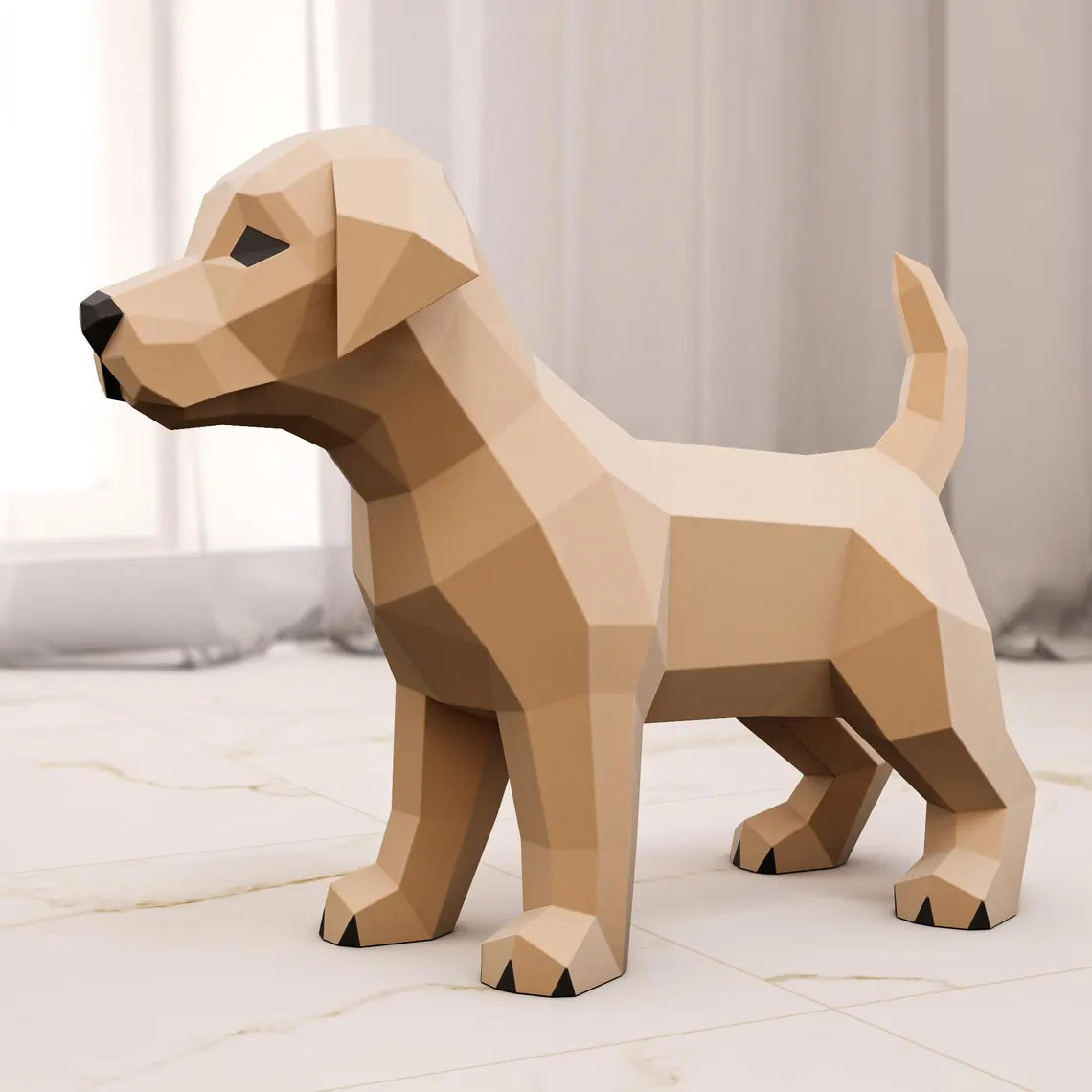Modèle de chien labrador retriever en papier - Fold & Craft -