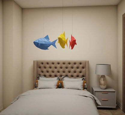 Poisson en papier, modèle PDF - Fold & Craft -