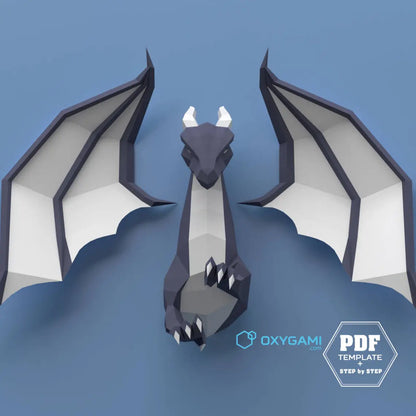 DIY papercraft dragon - Fold & craft -