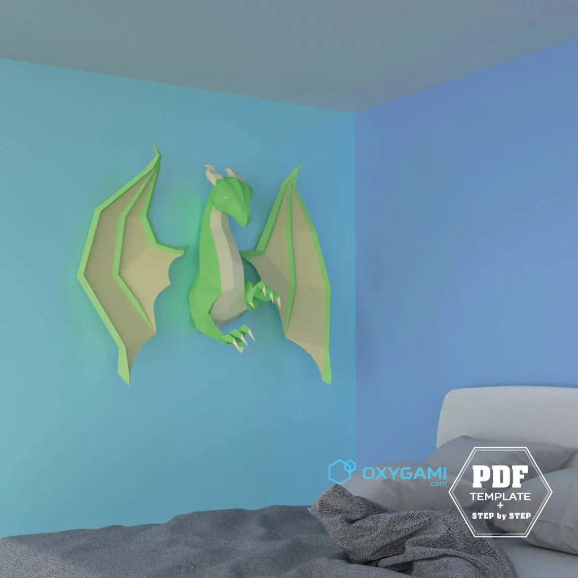 DIY papercraft dragon - Fold & craft -