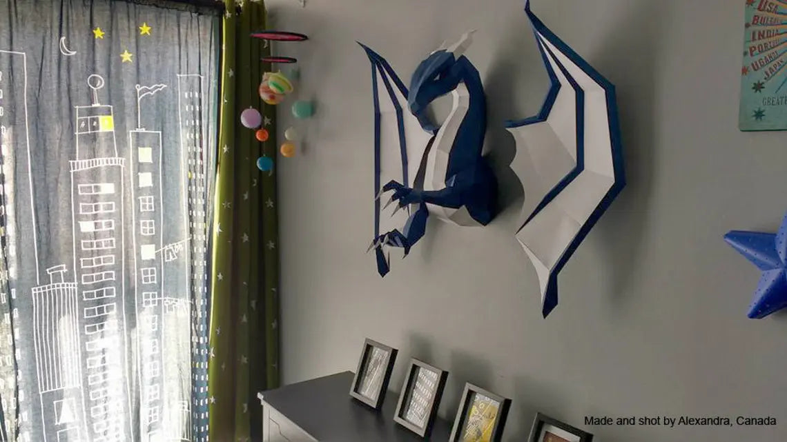 DIY papercraft dragon - Fold & craft -