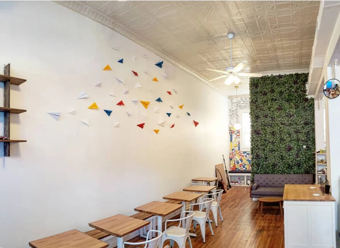 Décoration murale d'avion en papier -Fold & Craft -