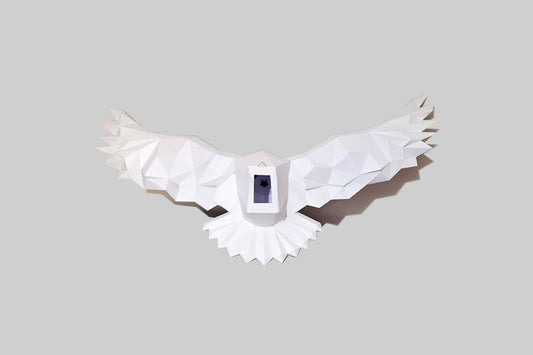 DIY Papercraft, Hibou, modèle 3D de hibou -Fold & Craft -