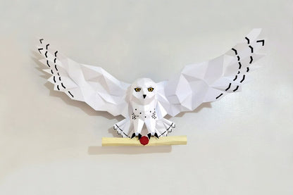 DIY Papercraft, Hibou, modèle 3D de hibou -Fold & Craft -
