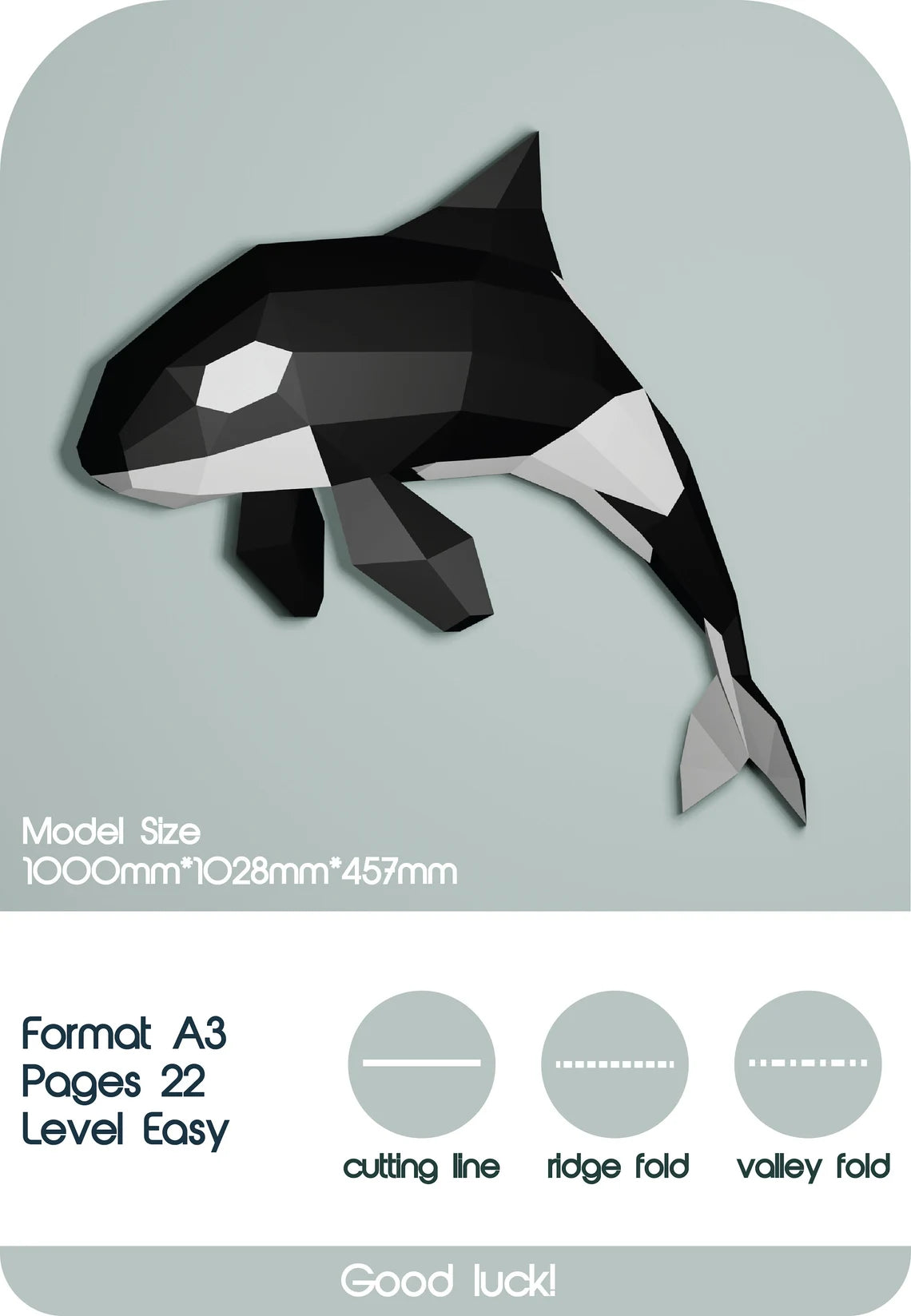 Orca XXL Papercraft -Fold & Craft -