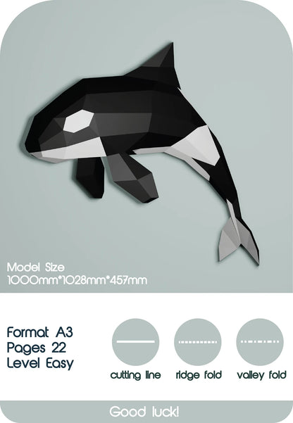 Orca XXL Papercraft -Fold & Craft -