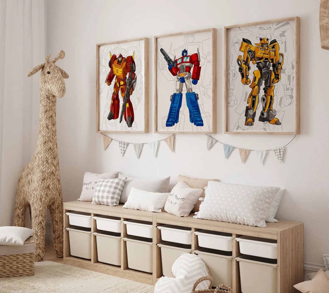 Lot de 12 impressions Transformers - Fold & Craft -