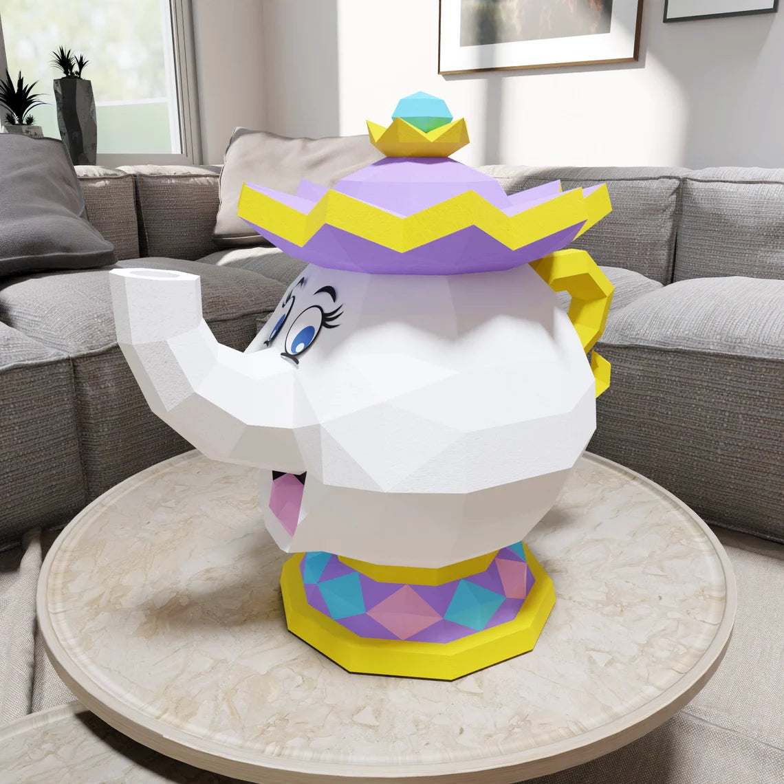 Puce Papercraft et Mme Potts, modèles au format numérique Pdf - Fold&Craft