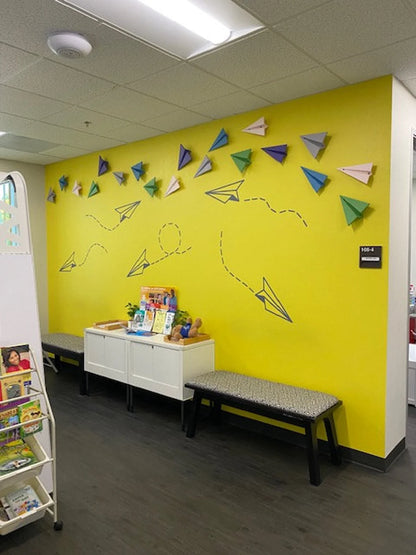Décoration murale d'avion en papier -Fold & Craft -