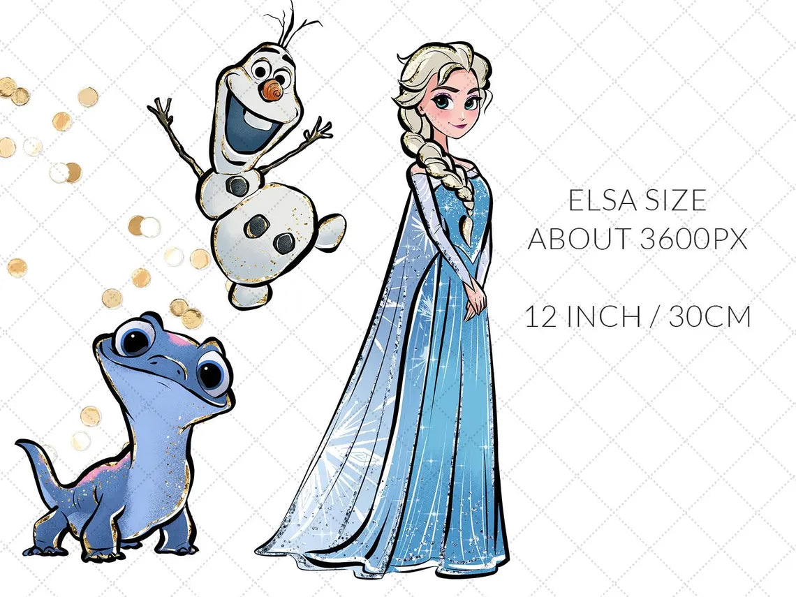 Clipart Elsa, princesse PNG, la reine des neiges -Fold & Craft -