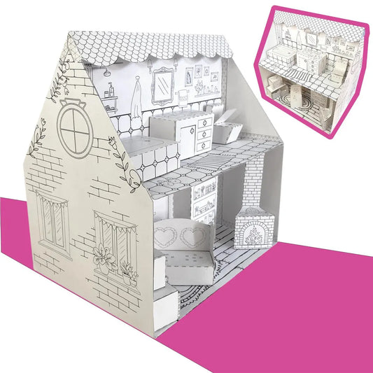 Maison de poupée en papier de luxe imprimable - Fold & Craft -