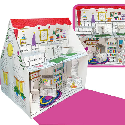 Maison de poupée en papier de luxe imprimable - Fold & Craft -