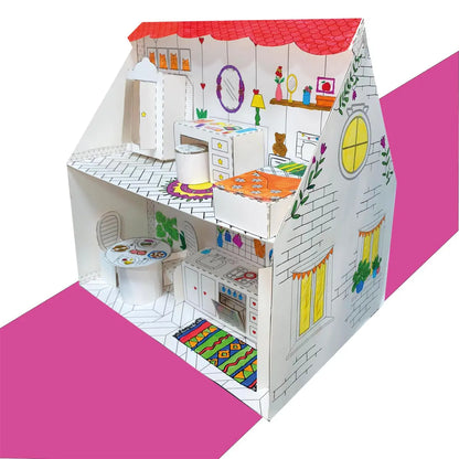 Maison de poupée en papier de luxe imprimable - Fold & Craft -