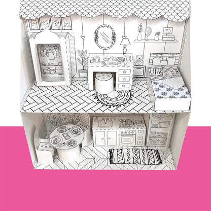 Maison de poupée en papier de luxe imprimable - Fold & Craft -