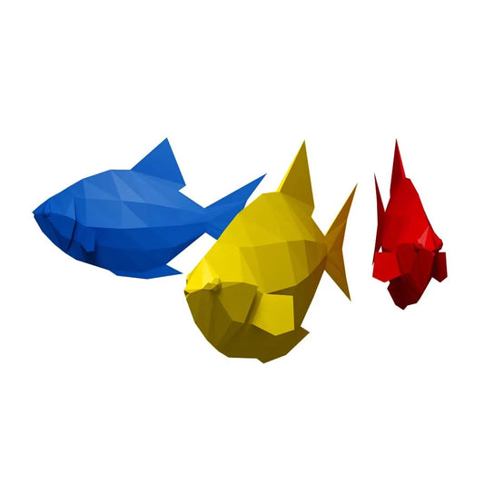 Poisson en papier, modèle PDF - Fold & Craft -