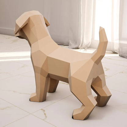 Modèle de chien labrador retriever en papier - Fold & Craft -