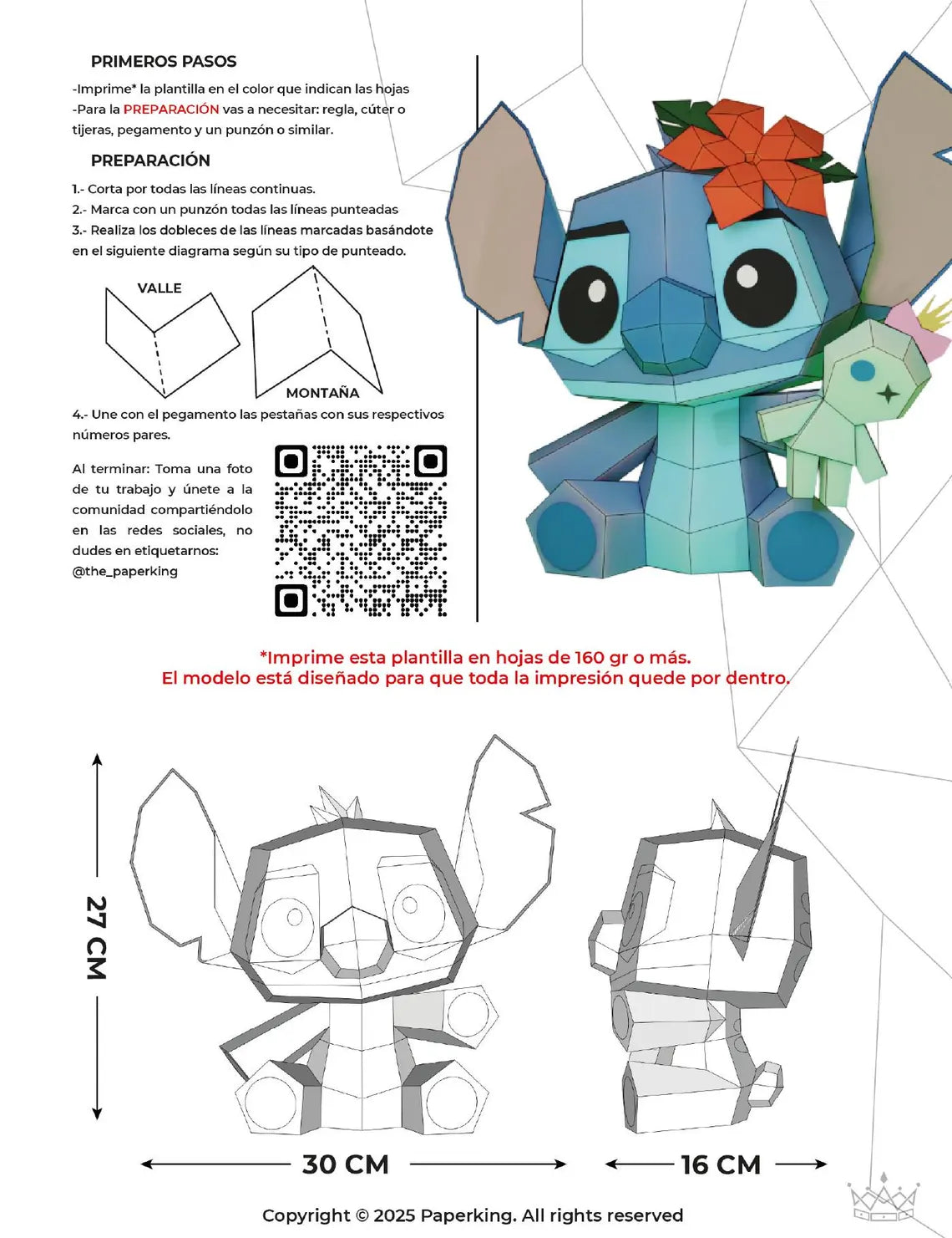 Mini Stitch Papercraft 3D - Fold & Craft