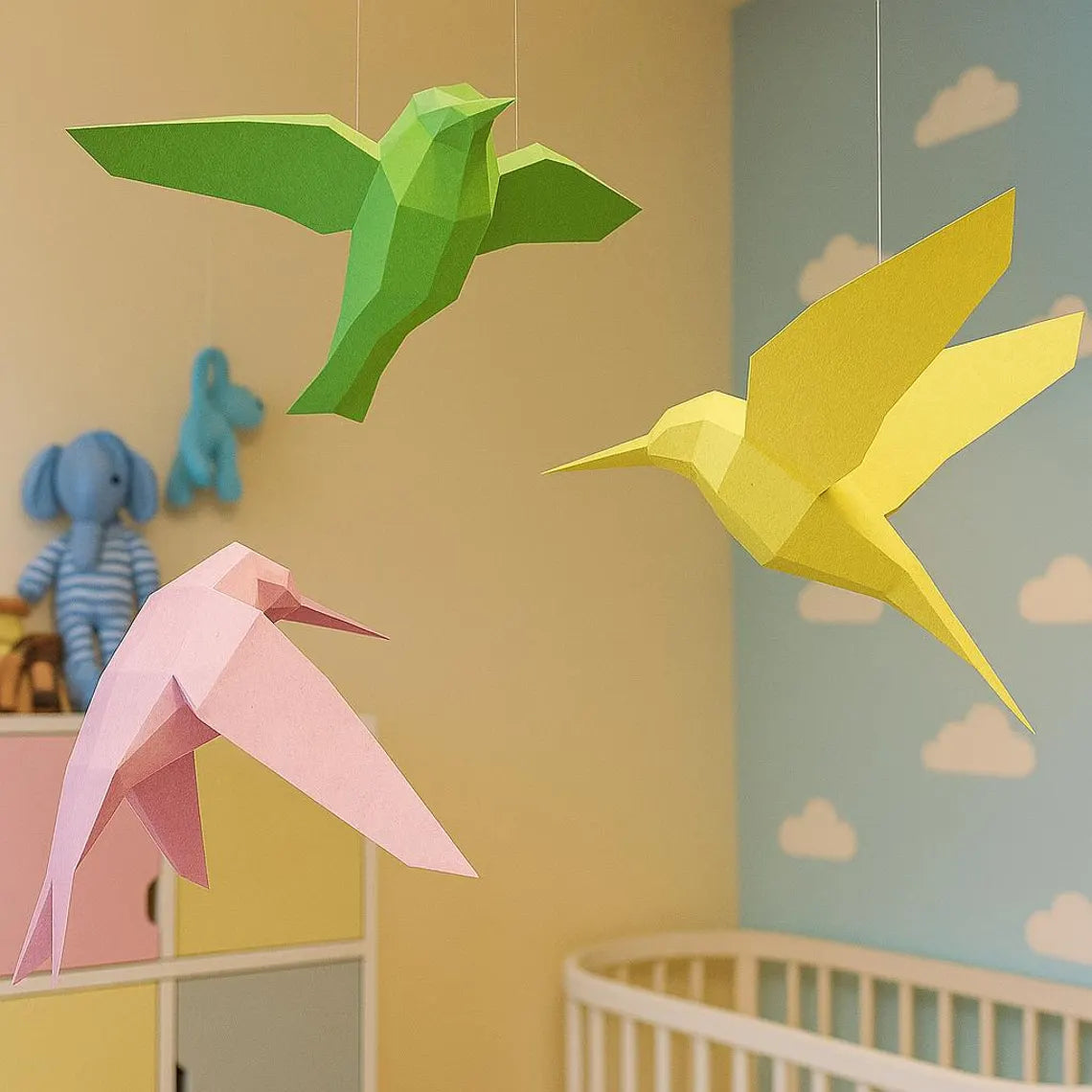 Créations artisanales d'oiseaux -Fold & Craft-