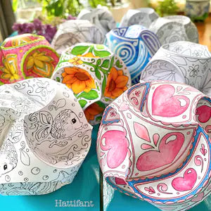 Globes en papier triskele – Fold & craft