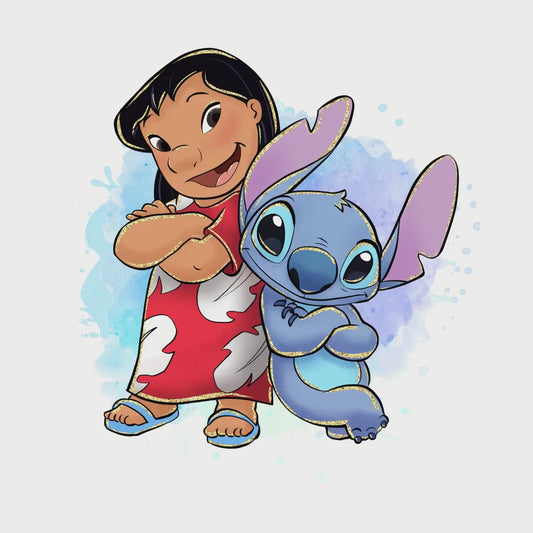 Ensemble de cliparts Lilo et Stitch -Fold & Craft -